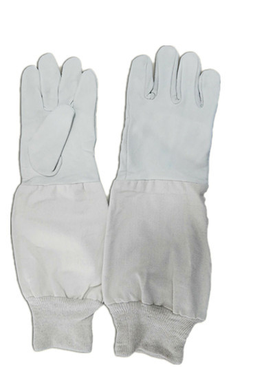 Comfort  Beekeeping Gloves , Goatskin Bee Keeper Costume White Color