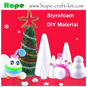 Cheap EPS Styrofoam Foam  Half Ball Cone Star Heart for Kids Hobbies DIY Material OEM ODM Various Shapes Size STEM INNOVATION wholesale