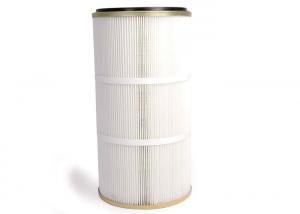 Cheap Cylindrical Type Dust Filter Cartridge , 1μm Porosity Pleated Filter Cartridge wholesale