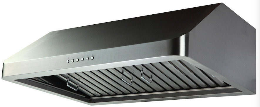 China Under cabinet  range hood fully stainless steel made in ETL standard with Stainless Steel Baffle Filters on sale