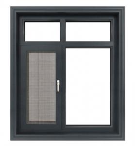 Cheap Powder Coated Aluminium Flush Casement Windows With Magenetic Flyscreen wholesale