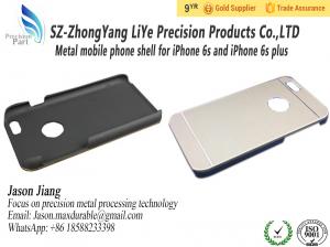 China Custom Logo Accepted Hard Case Protective Metal Mobile Phone Shell For iPhone on sale
