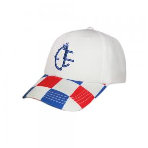 Cheap White Color Sublimation N Brim Cotton Twill Baseball Hat Customized Color / Size wholesale