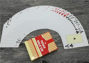 China Casino PVC Plastic Playing Cards , Custom Logo Jumbo Index Waterproof Deck of Cards on sale