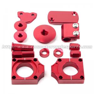 China CNC MX Bling Kit With Front Brake Master Cylinder Cap And Brake Line Clamp on sale