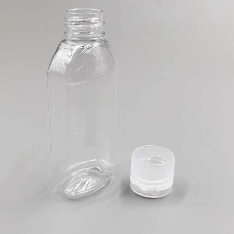 Cheap Customized PET Plastic Oval Flat Hand Sanitizer Squeeze Bottle With Flip Top Cap 60ml wholesale