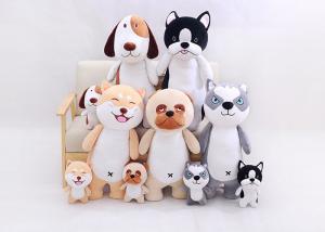 Cheap EN71 Lovely Stuffed Animal Dog Toys 27cm / 60cm / 80cm Size With PP Cotton Material wholesale