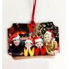 Buy cheap Rectangle Shape Pendent Dye Sublimation Blanks Xmas Gift Decoration from wholesalers