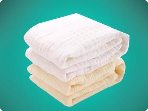 Cheap Square Shape Baby Care Cotton Products Baby Bath Towel 6 layers gauze wholesale