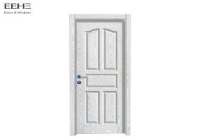 Cheap Flat Carving Pattern PVC Coated Wooden Doors For House Low Maintenance wholesale