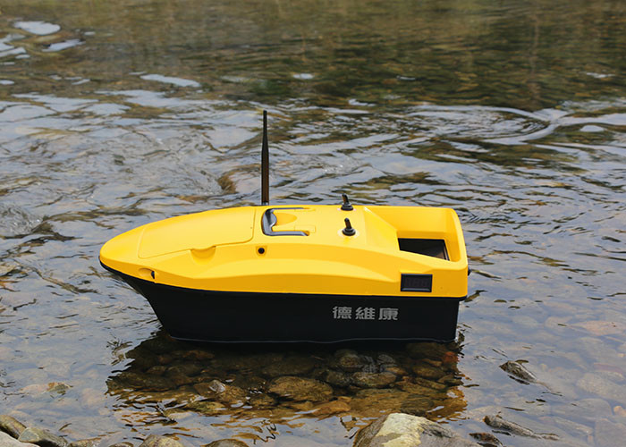 Cheap DEVC-113 Yellow RC Fishing Bait Boat autopilot rc model battery power wholesale