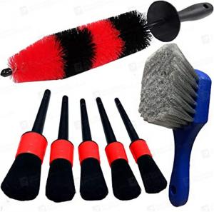 China 7pcs 610g Car Cleaning Brush Set For Auto Car Wheel Seat Tires Dirty Romoves on sale