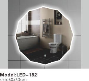 China Exotic Touch LED Bathroom Mirrors With Lights Behind , Lighted Bathroom Vanity Wall Mirror on sale