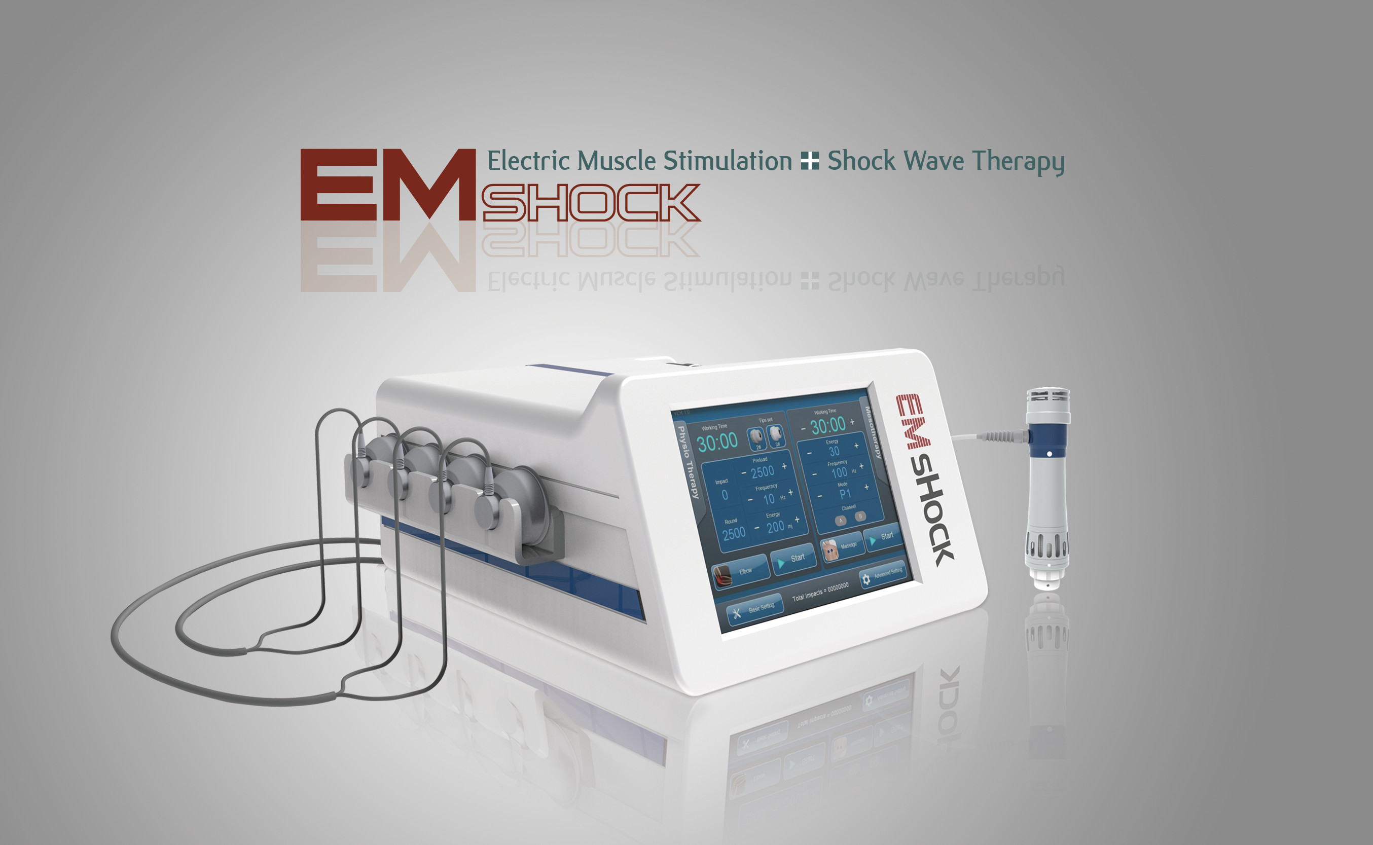 China 5 Tips 18HZ Shockwave Therapy Machine For Low Back Knee Joint Ed Treatment on sale