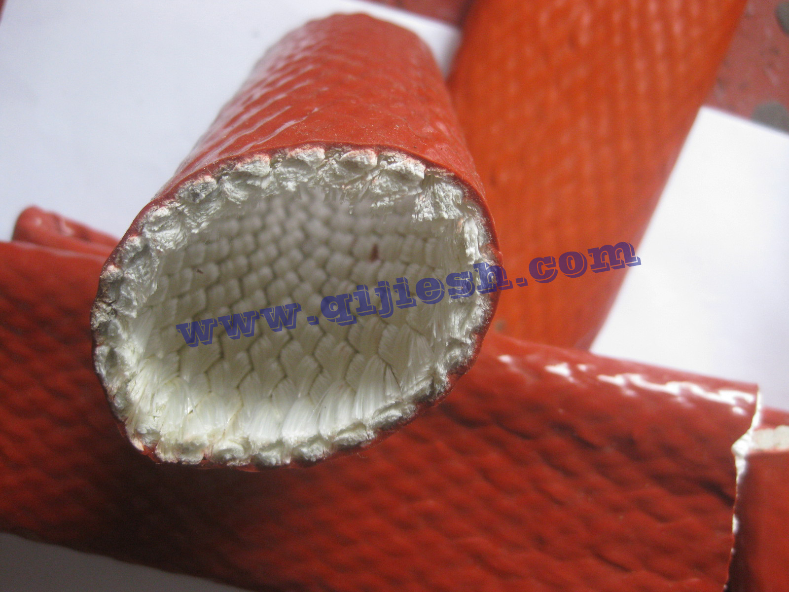 China Fire-resistance Fiberglass Sleeving for sale