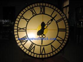 China analog wall clocks with night lights illumination backlit and Westminster chime on sale