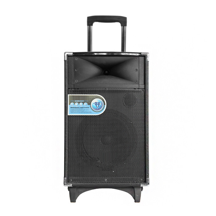 China Compact PA Lightweight Portable Trolley Speaker / Battery Powered Stereo Speakers on sale