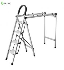 Cheap 1.0mm 4 Fold Aluminum Ladder Clothes Hanger 5.8KG wholesale