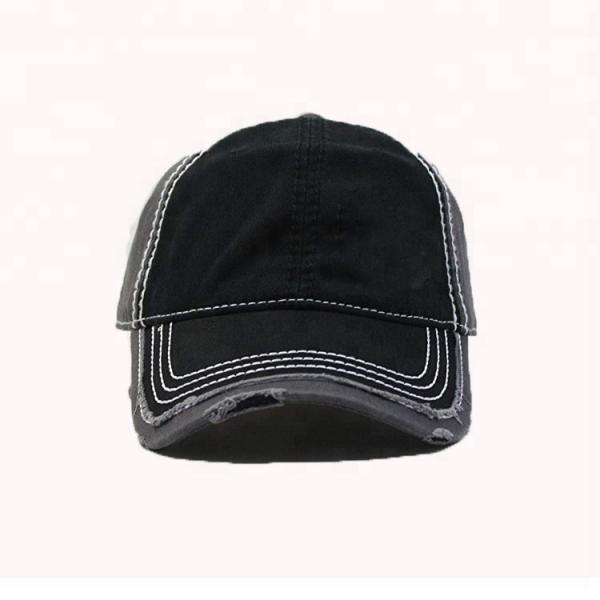 Vintage Distressed Style baseball cap custom short bill baseball caps