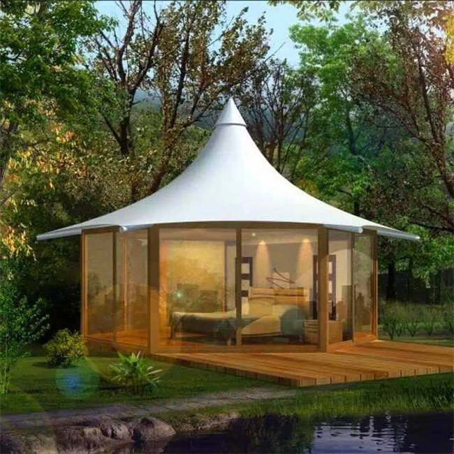 Cheap Yurt Prefab Tiny Homes Eps Sandwich Panel Fiberglass Roof Luxury Tent Dome wholesale