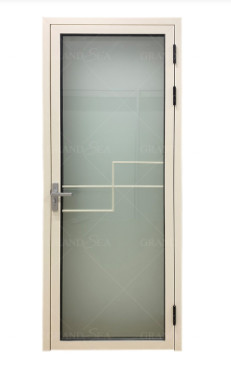 Cheap Fiberglass Flys Aluminium Swing Toilet Door , Bathroom Aluminium Sliding Doors wholesale