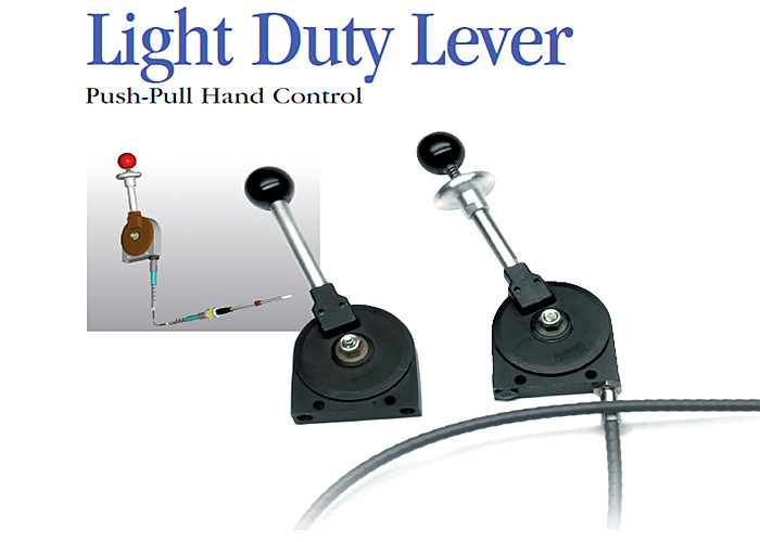 China Mechanical Push Pull Control Lever Light Duty Type With Available Locking Detents on sale