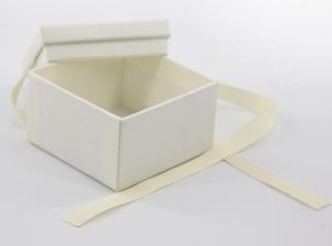 Cheap White Gift Jewelry Paper Box with Lid High Density Storage Boxes Cardboard With Duplex Grey / Kraft Paper wholesale