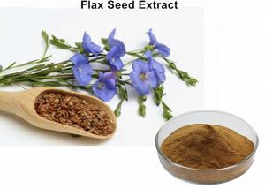 Cheap Flax Seed Natural Plant Extracts 20% - 60% Lignans Inhibit Growth Of Estrogen - Induced Tumor wholesale