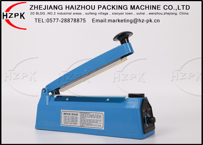 China Kitchen Food Sealer Impulse Heat Sealing Machine Vacuum Bag Sealer Blue Color on sale