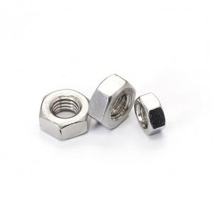 Cheap M10 Stainless Steel Hex Lock Nut , Mild Steel Nuts Half / Full Thread wholesale