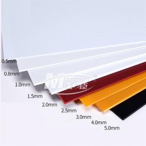 Cheap Laser/CNC Engraving Glossy ABS Styrene Plastic Sheet 5mm For UV Printed Billboard wholesale