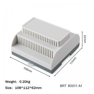 Cheap 108*112*62mm PLC Box Din Rail Mounting Enclosure With UL94 V0 Fire Resistant wholesale