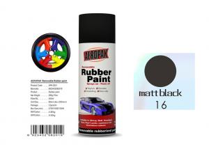 Cheap Matt Black Color Removable Rubber Spray Paint , Anti - Sagging Peelable Car Paint wholesale