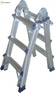 Cheap 150KG Portable Aluminum Ladder 12 Steps 1.4mm Fold Up wholesale