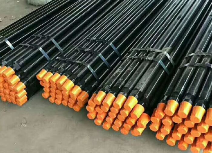 China High Strength Rock Drill Rods Thread Types R28 R32 R38 Black Color Drilling Tool on sale