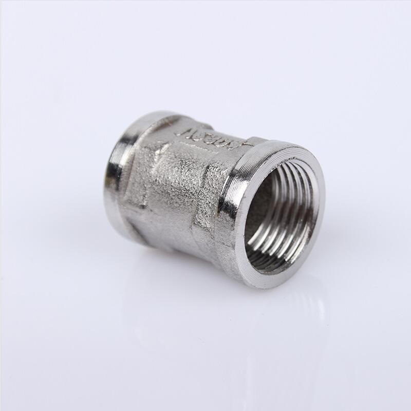 China Forged Pipe Fittings Female Threaded Pipe Stainless Steel 304 Pipe Malleable Coupling Fitting on sale