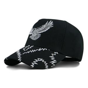 Cheap Black OSFM Structured Baseball Cap With Metal Buckle wholesale