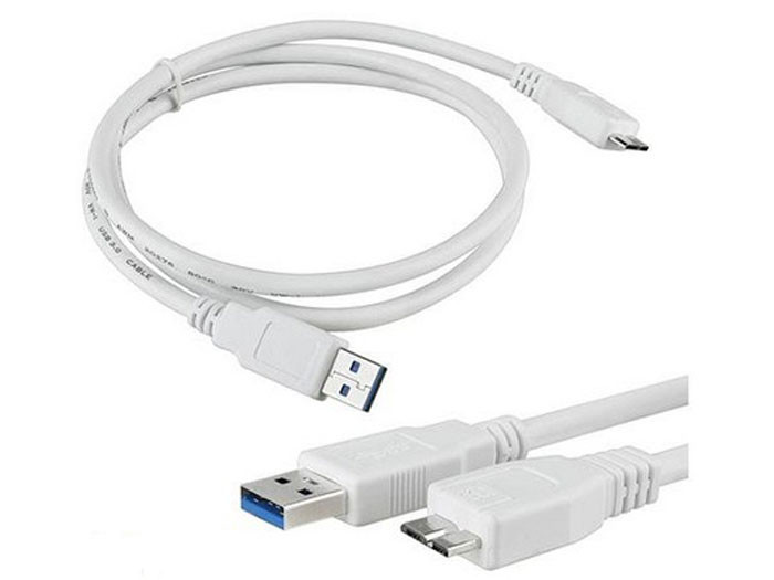 White Round USB3.0 Charge & Sync  A Male to Micro Cable for Samsung for sale