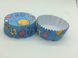 Cheap Cute Marine Greaseproof Baking Cups , Disposable Blue Cupcake Wrappers Organism Pet Inside wholesale