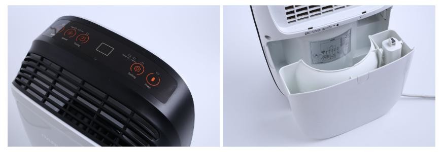 Cheap Low Noise Basement White Black Home Air Dehumidifier With Hygrometer wholesale