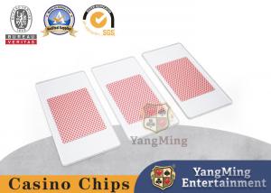 China Texas Black Jack Club Customized Acrylic Translucent Matte Playing Card Pressing Board on sale