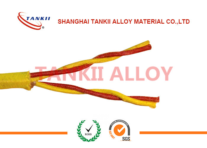 China PTFE insulated blue / red thermocouple cable  type JX KX EX with superfine bare wire conductor for sale