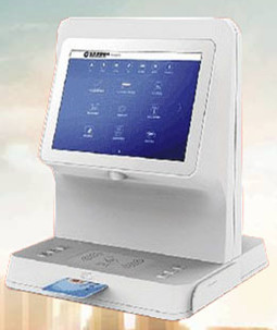 Cheap Custom Office Immigration Desktop Kiosk Modular Design With ID Card Reader wholesale