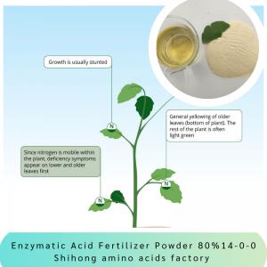 Cheap Enzymatic Acid Fertilizer Powder Amino Acid 80% Ph5-7 NPK 14-0-0 Plant Biostimulant wholesale