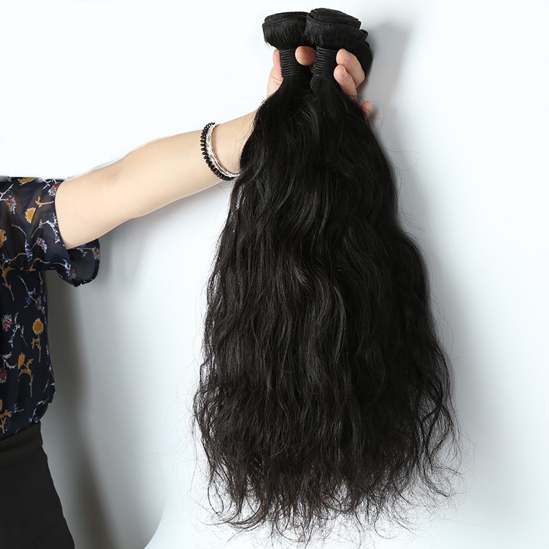 China Natural Wave Real Human Hair Extensions 3 Bundles 7A Grade Shedding Free on sale