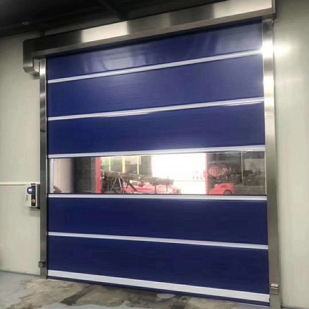 Cheap 6500*6000mm Automatic PVC High Speed Rolling Up Industrial Warehouse Doors wholesale