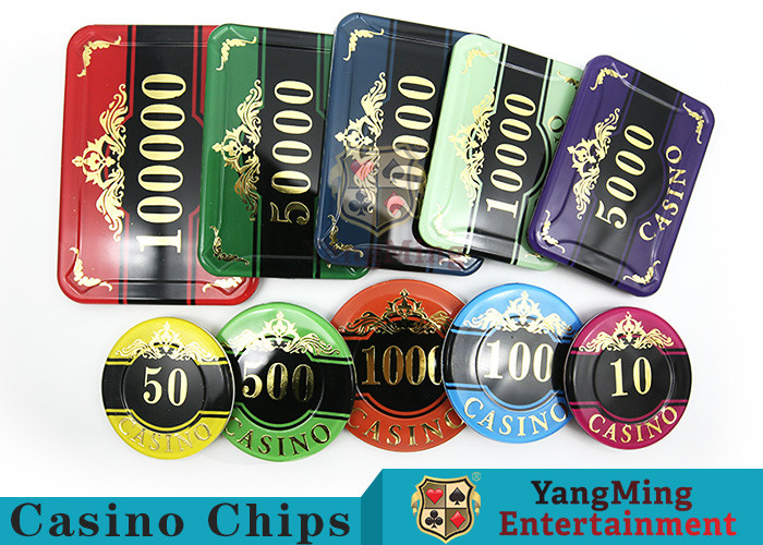 Cheap Customizable Casino Texas Holdem Poker Chip Set With UV Mark wholesale