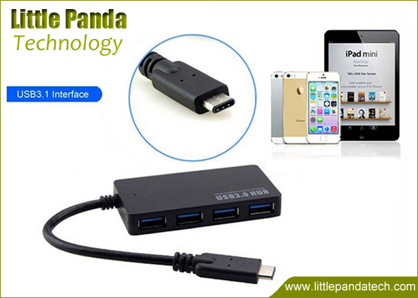 China Wholesale USB Docking Station 3.0 Type C 4 Ports Hub Macbook Pro Docking Station for sale