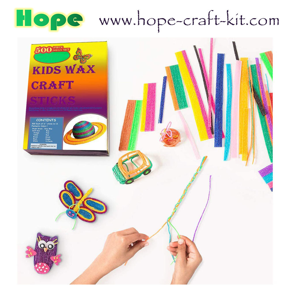 Cheap Magic Wax Sticks Wax Wire Wikki Stix Doodle Sticks for Children Kids DIY Hand-Craft Material STEM Innovation  OEM wholesale