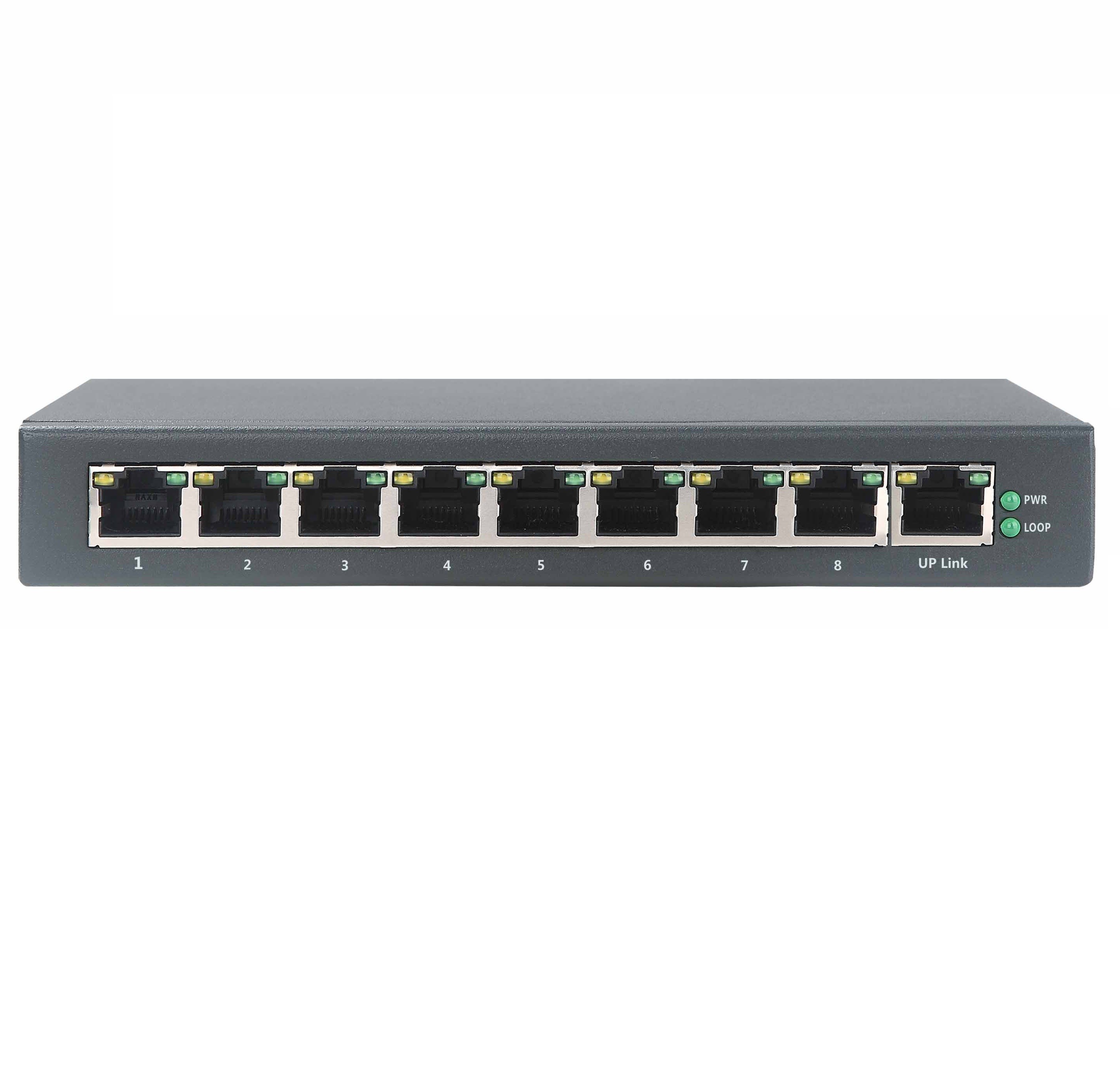 Cheap 9 Port all fast smart poe ethernet switch with 8 poe wholesale